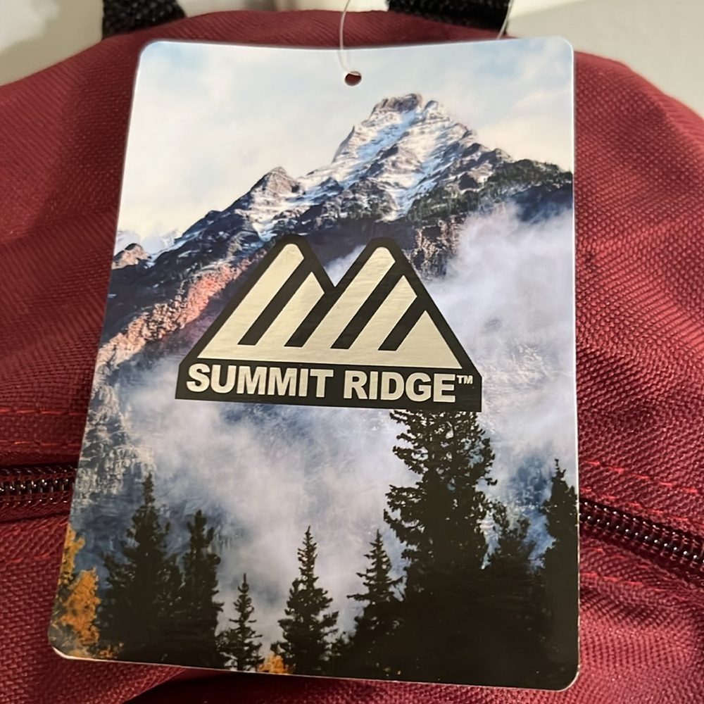 Summit Ridge cranberry colored backpack, NWT. - Picture 6 of 10